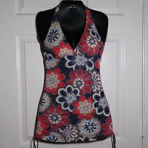 Croft and Barrow Ruched Halter Swim Top